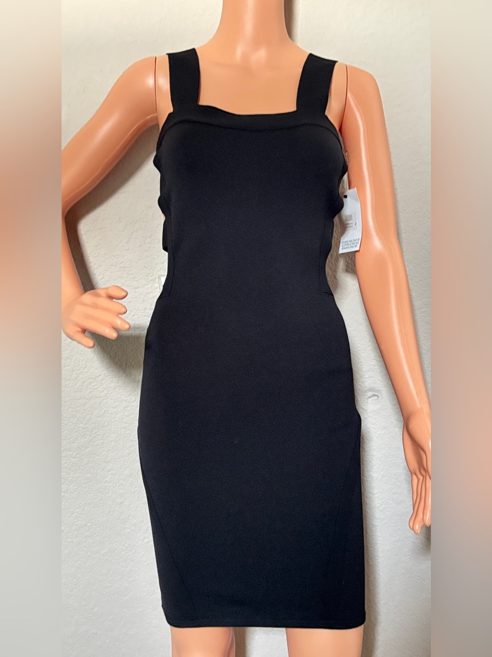 McQ Alexander McQueen Black Cutout Bodycon Dress M NWT - Picture 2 of 10